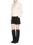 Figure View - Click To Enlarge - SEE BY CHLOÉ - Shawl collar textured knit sweater