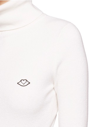 Detail View - Click To Enlarge - SEE BY CHLOÉ - Wool-cashmere turtleneck sweater
