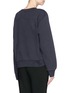 Back View - Click To Enlarge - SEE BY CHLOÉ - Floral embroidery denim sweatshirt