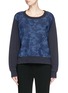 Main View - Click To Enlarge - SEE BY CHLOÉ - Floral embroidery denim sweatshirt
