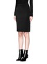 Front View - Click To Enlarge - HELMUT LANG - 'Scuba' technical neoprene pencil skirt