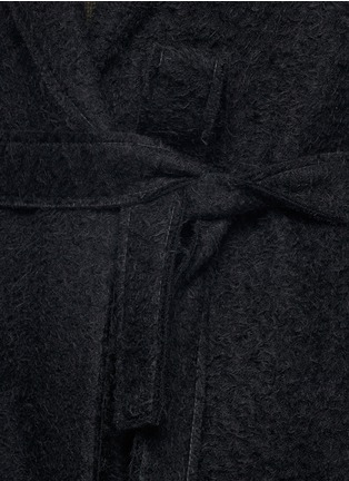 Detail View - Click To Enlarge - HELMUT LANG - Shaggy alpaca wool coat