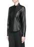 Front View - Click To Enlarge - HELMUT LANG - Lamb leather shirt