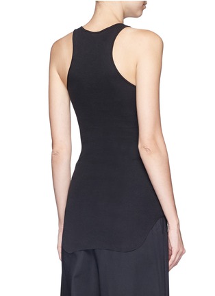 Back View - Click To Enlarge - HELMUT LANG - Cotton racerback tank top