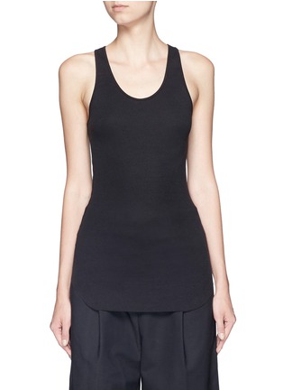 Main View - Click To Enlarge - HELMUT LANG - Cotton racerback tank top