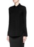 Front View - Click To Enlarge - HELMUT LANG - Stretch silk shirt
