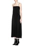 Front View - Click To Enlarge - HELMUT LANG - Matte twill midi dress