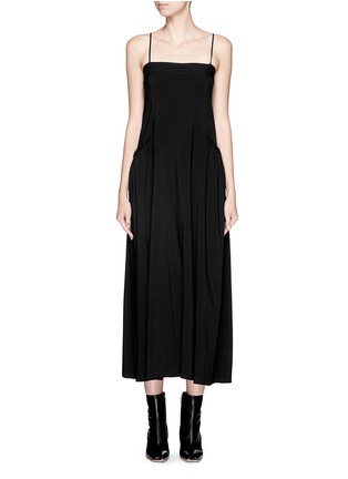 Main View - Click To Enlarge - HELMUT LANG - Matte twill midi dress