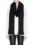Figure View - Click To Enlarge - HELMUT LANG - Wool-cashmere fringe scarf