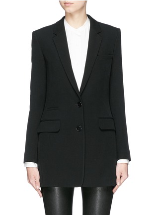 Main View - Click To Enlarge - HELMUT LANG - Notched lapel stretch suit blazer