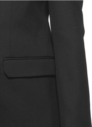 Detail View - Click To Enlarge - HELMUT LANG - Wool piqué blazer