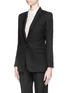 Front View - Click To Enlarge - HELMUT LANG - Wool piqué blazer