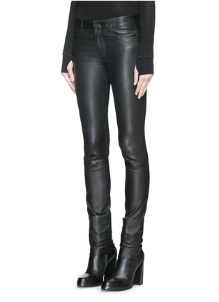 Front View - Click To Enlarge - HELMUT LANG - Stretch leather pants