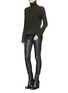 Figure View - Click To Enlarge - HELMUT LANG - Stretch leather pants