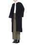 Figure View - Click To Enlarge - HELMUT LANG - High side split cashmere coat