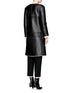Back View - Click To Enlarge - HELMUT LANG - Lamb leather shearling zip coat