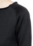 Detail View - Click To Enlarge - HELMUT LANG - Rolled round neck cotton French terry sweatshirt