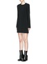 Front View - Click To Enlarge - HELMUT LANG - Stretch crepe dress