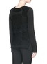 Back View - Click To Enlarge - HELMUT LANG - Patchwork wool sweater