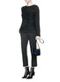 Figure View - Click To Enlarge - HELMUT LANG - Patchwork wool sweater