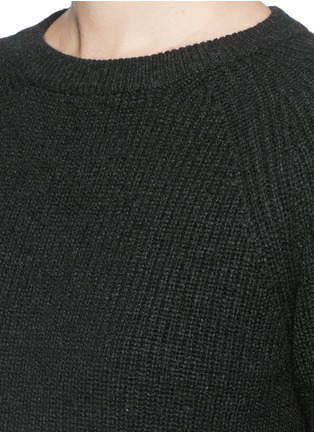 Detail View - Click To Enlarge - HELMUT LANG - Wool-cashmere crew neck sweater