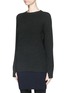 Front View - Click To Enlarge - HELMUT LANG - Wool-cashmere crew neck sweater