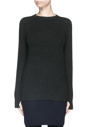 Main View - Click To Enlarge - HELMUT LANG - Wool-cashmere crew neck sweater