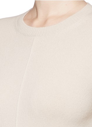 Detail View - Click To Enlarge - HELMUT LANG - Side slit long cashmere sweater