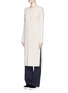 Front View - Click To Enlarge - HELMUT LANG - Side slit long cashmere sweater