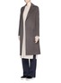 Figure View - Click To Enlarge - HELMUT LANG - Side slit long cashmere sweater
