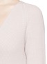 Detail View - Click To Enlarge - HELMUT LANG - Wool cashmere Fisherman's Rib V-neck sweater