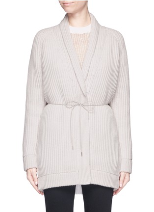Main View - Click To Enlarge - HELMUT LANG - Shawl collar wool-cashmere cardigan