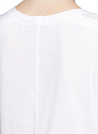 Detail View - Click To Enlarge - HELMUT LANG - Deep V-neck slub jersey T-shirt