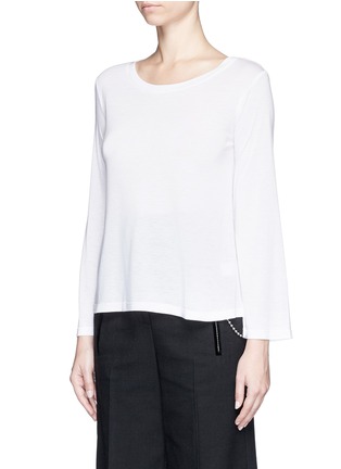 Front View - Click To Enlarge - HELMUT LANG - Slub jersey T-shirt