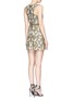 Back View - Click To Enlarge - ALICE & OLIVIA - 'Jania' embellished plunge V-neck dress