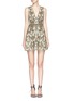 Main View - Click To Enlarge - ALICE & OLIVIA - 'Jania' embellished plunge V-neck dress