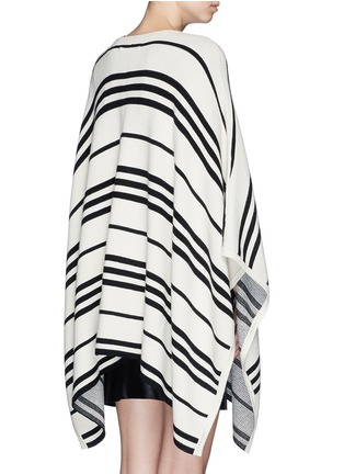 Back View - Click To Enlarge - ALICE & OLIVIA - 'Raelyn' stripe handkerchief poncho