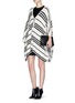 Figure View - Click To Enlarge - ALICE & OLIVIA - 'Raelyn' stripe handkerchief poncho