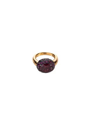 Main View - Click To Enlarge - POMELLATO - 'Tabou' rhodolite 18k gold silver ring