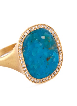 Detail View - Click To Enlarge - MONIQUE PÉAN - 'Opalina' diamond 18k yellow gold ring
