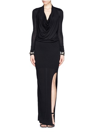 Figure View - Click To Enlarge - HELMUT LANG - Front slit maxi skirt