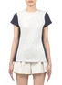 Main View - Click To Enlarge - VINCE - Pima cotton colour-block T-shirt