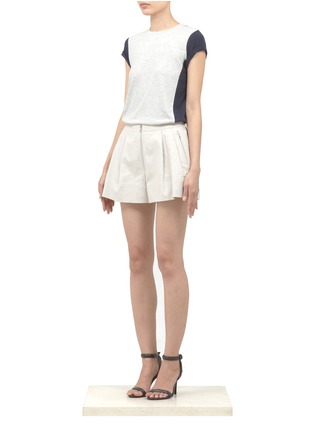 Figure View - Click To Enlarge - VINCE - Pima cotton colour-block T-shirt