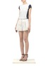 Figure View - Click To Enlarge - VINCE - Pima cotton colour-block T-shirt