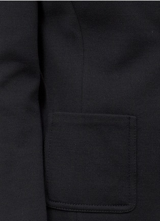 Detail View - Click To Enlarge - ST. JOHN - Layered ribbed lapel jacket