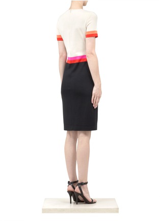 Back View - Click To Enlarge - ST. JOHN - Milano knit contrast dress