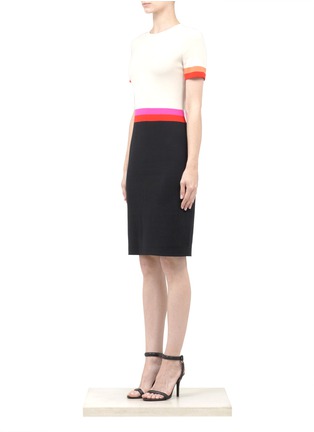 Front View - Click To Enlarge - ST. JOHN - Milano knit contrast dress
