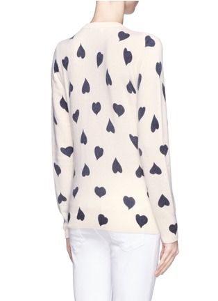 Back View - Click To Enlarge - EQUIPMENT - Shane Crew heart print cashmere sweater