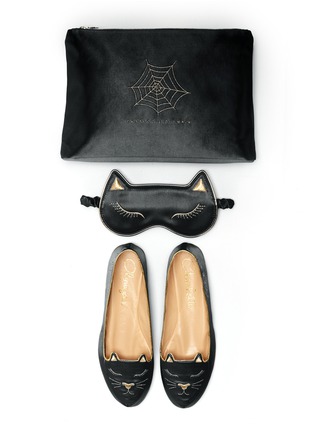 Main View - Click To Enlarge - CHARLOTTE OLYMPIA - Cat Nap satin travel set