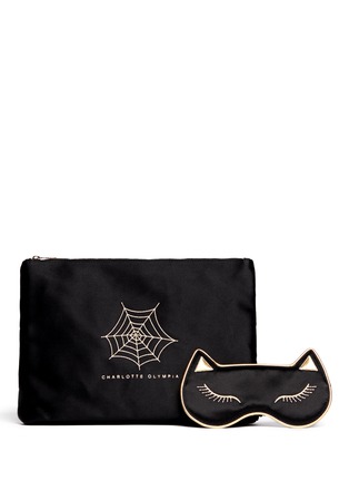 Figure View - Click To Enlarge - CHARLOTTE OLYMPIA - Cat Nap satin travel set
